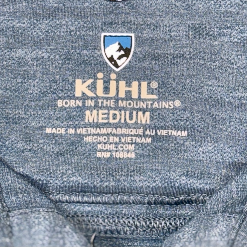 Kuhl Blue Striped Polo Shirt - Picture 4 of 7